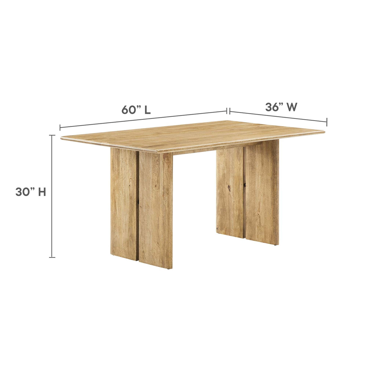 Amistad Wood Dining Table and Bench Set by Modway