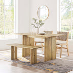 Amistad Wood Dining Table and Bench Set by Modway