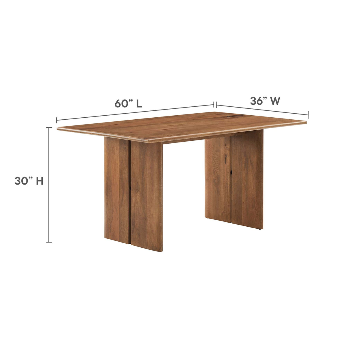 Amistad Wood Dining Table and Bench Set by Modway