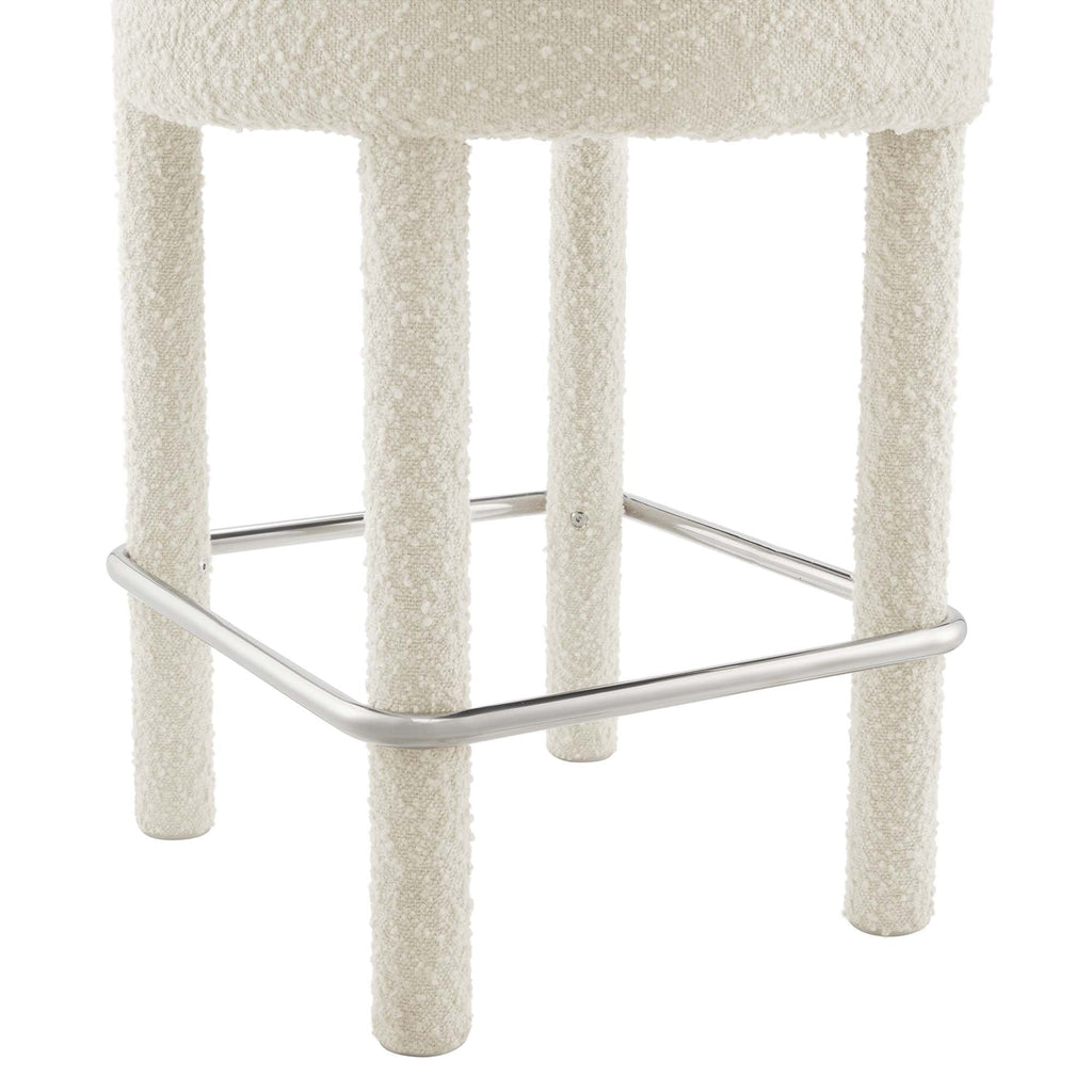 Toulouse Boucle Fabric Counter Stool Set of 2 by Modway