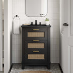Dixie Solid Wood Bathroom Vanity Cabinet by Modway
