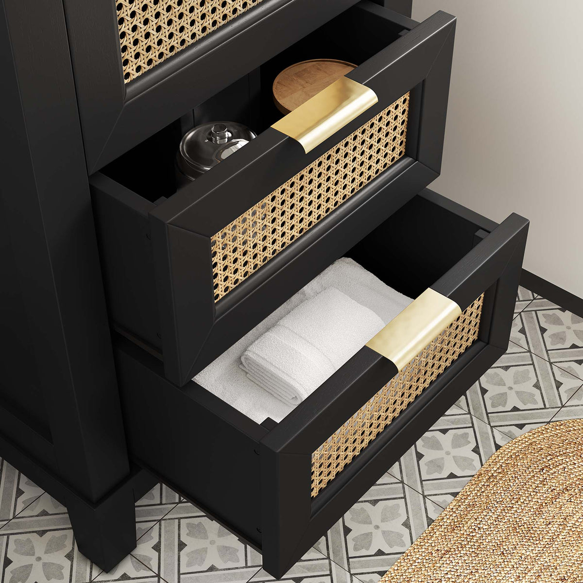 Dixie Solid Wood Bathroom Vanity Cabinet by Modway
