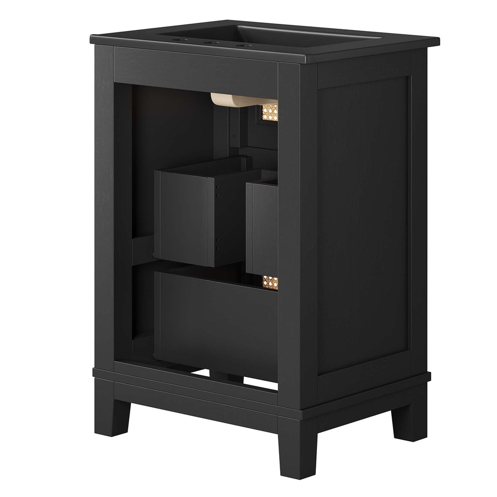 Dixie Solid Wood Bathroom Vanity Cabinet by Modway
