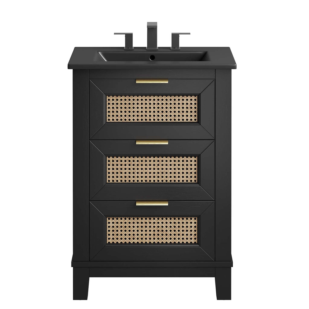 Dixie Solid Wood Bathroom Vanity Cabinet by Modway