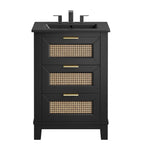 Dixie Solid Wood Bathroom Vanity Cabinet by Modway