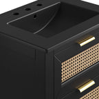 Dixie Solid Wood Bathroom Vanity Cabinet by Modway