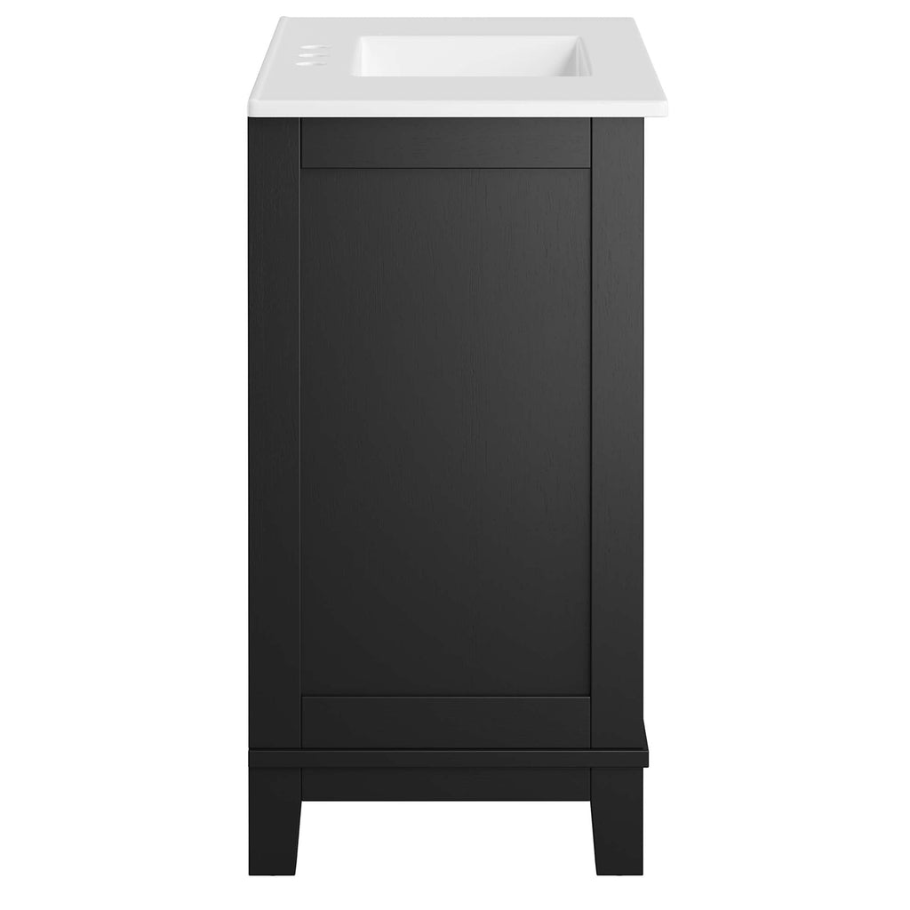 Dixie Solid Wood Bathroom Vanity Cabinet by Modway