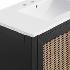 Dixie Solid Wood Bathroom Vanity Cabinet by Modway
