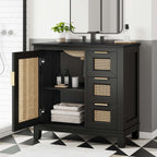 Dixie Solid Wood Bathroom Vanity Cabinet by Modway