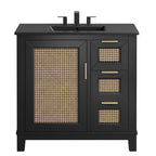 Dixie Solid Wood Bathroom Vanity Cabinet by Modway