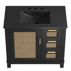 Dixie Solid Wood Bathroom Vanity Cabinet by Modway