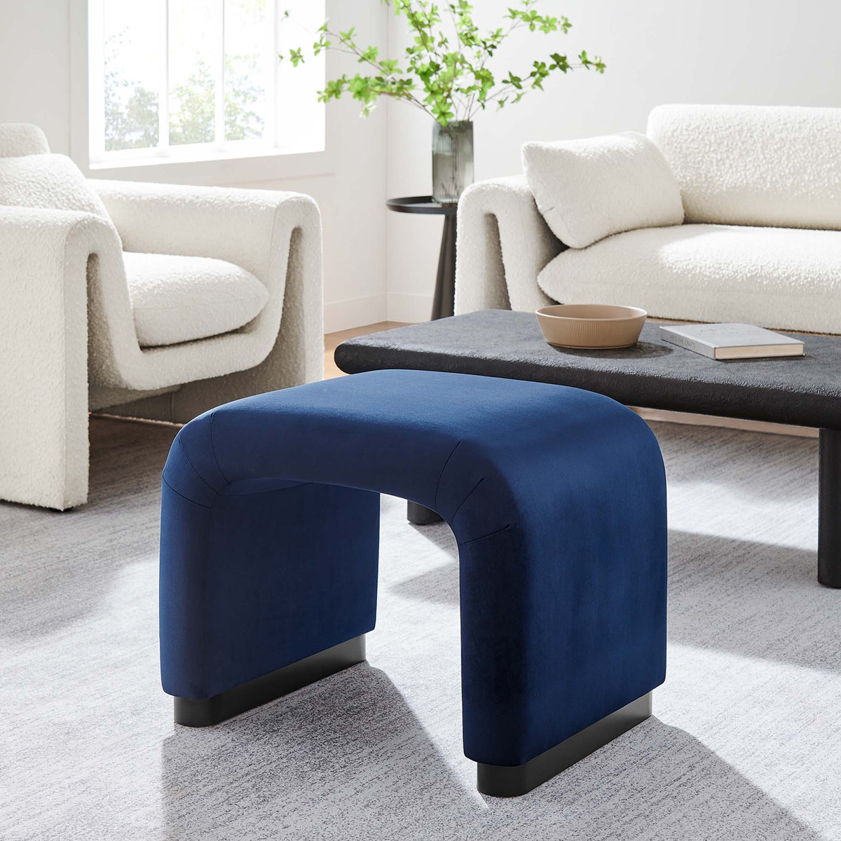 Koda Performance Velvet Waterfall Stool by Modway