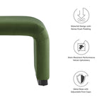 Koda Performance Velvet Waterfall Stool by Modway
