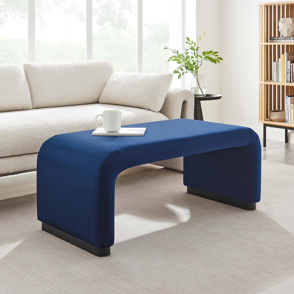 Koda Performance Velvet Waterfall Ottoman by Modway