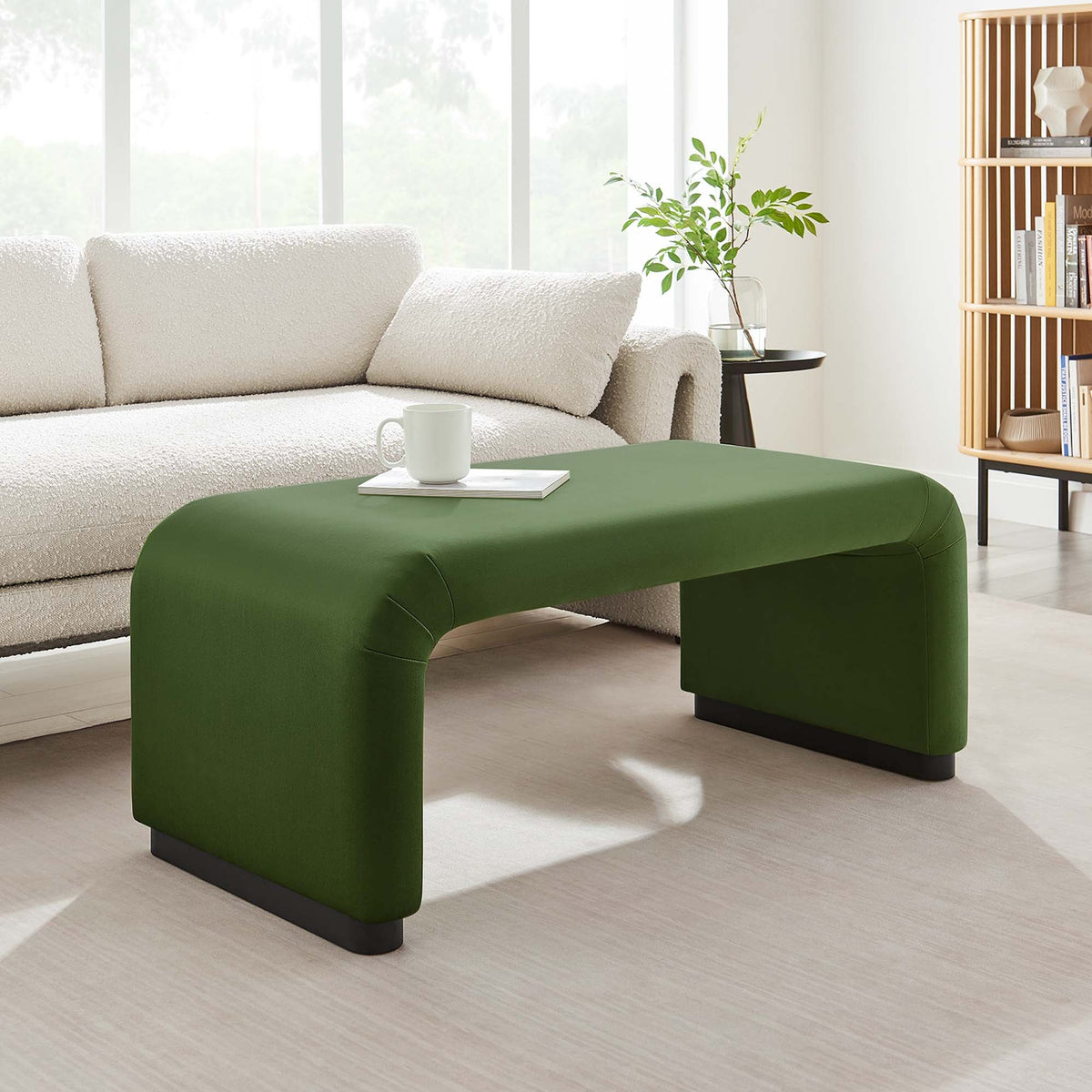 Koda Performance Velvet Waterfall Ottoman by Modway