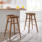 Saville Backless Wood Counter Stools Set of 2 by Modway
