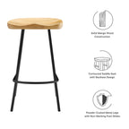 Concord Backless Wood Counter Stools Set of 2 by Modway