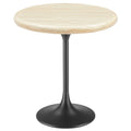 Lippa Round Faux Travertine Side Table by Modway
