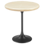 Lippa Round Faux Travertine Side Table by Modway