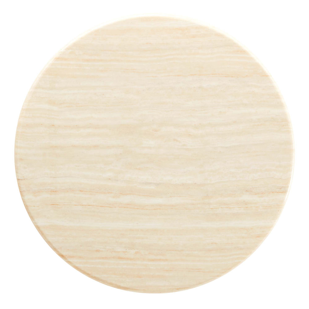 Lippa Round Faux Travertine Dining Table by Modway