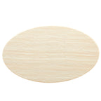 Lippa Oval Faux Travertine Dining Table by Modway