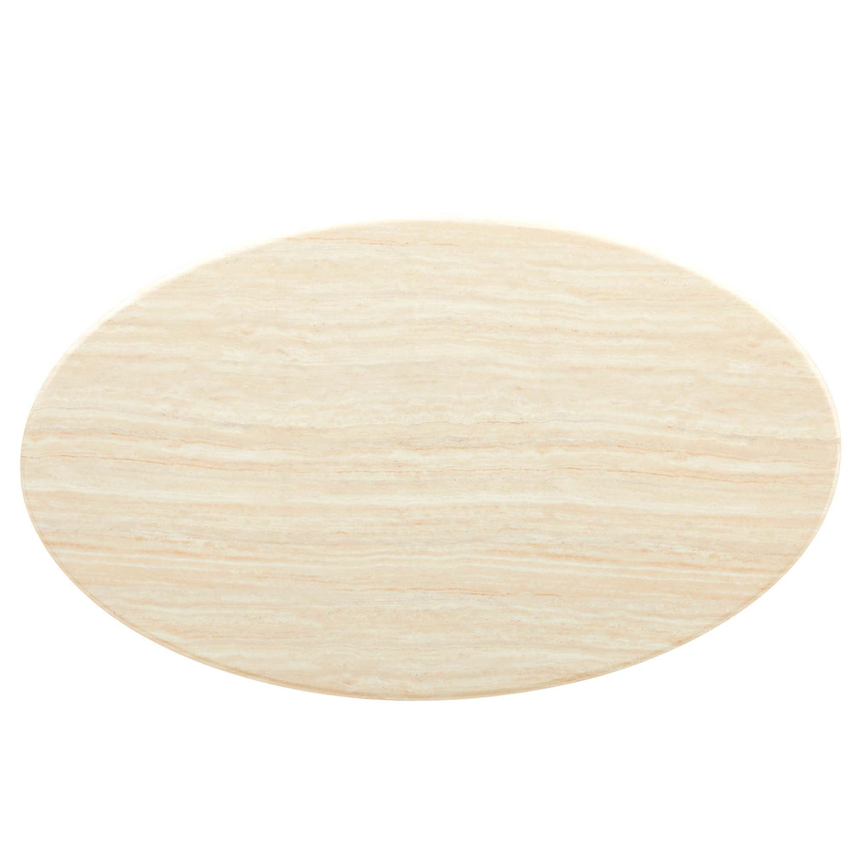 Lippa Oval Faux Travertine Dining Table by Modway