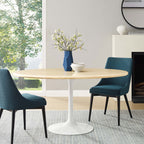 Lippa Oval Faux Travertine Dining Table by Modway