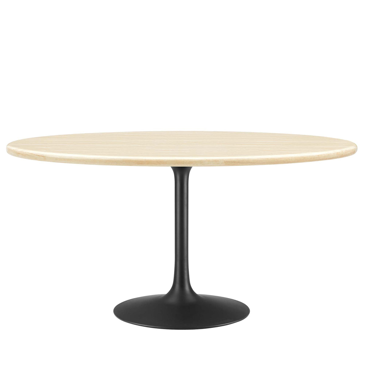 Lippa Oval Faux Travertine Dining Table by Modway