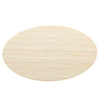 Lippa Oval Faux Travertine Dining Table by Modway