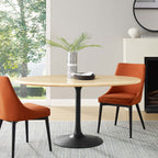 Lippa Oval Faux Travertine Dining Table by Modway