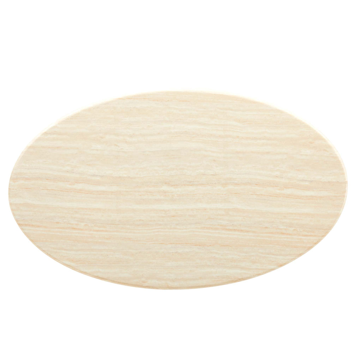 Lippa Oval Faux Travertine Dining Table by Modway