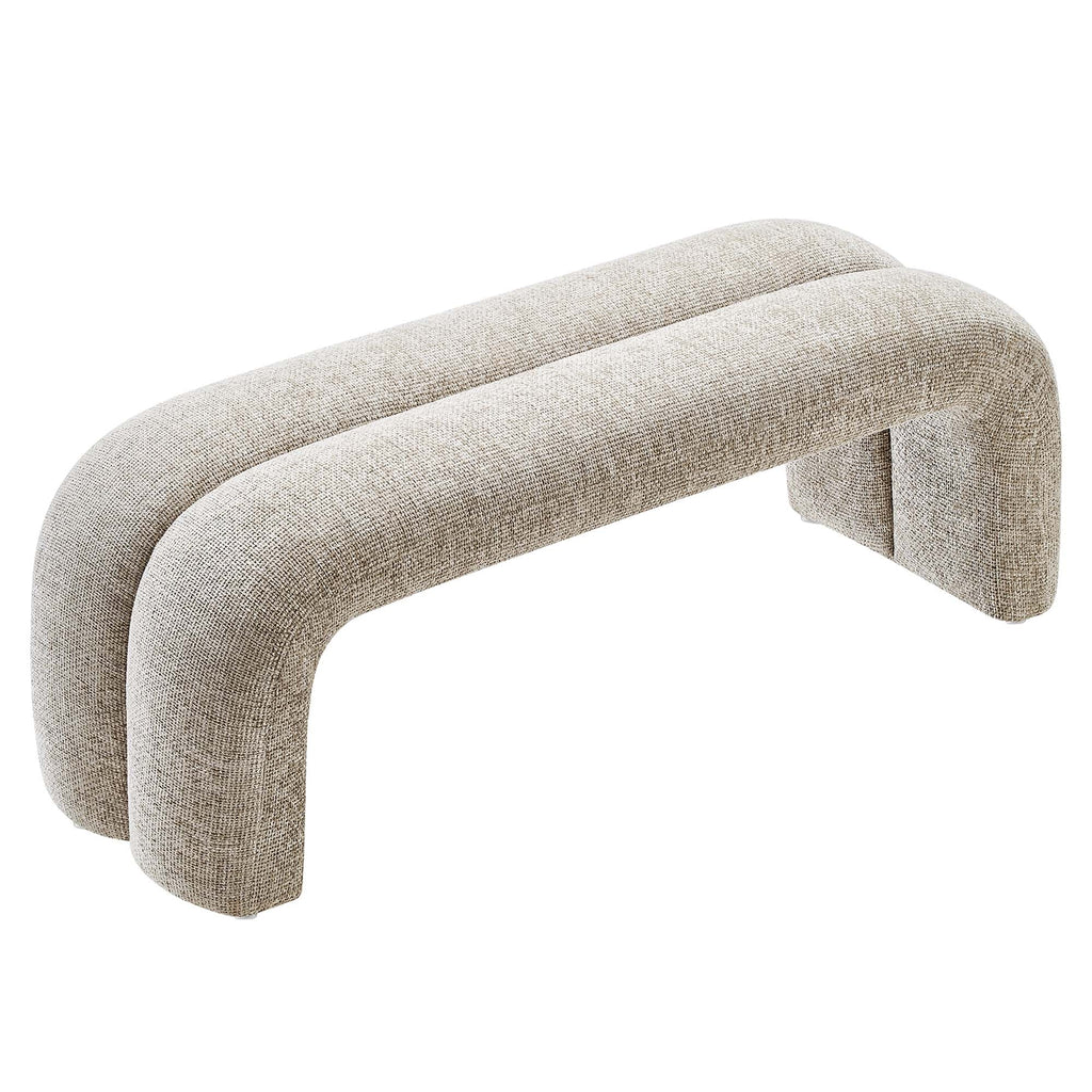 Dax 50.5" Chenille Upholstered Accent Bench by Modway