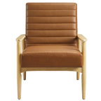 Jensen Vegan Leather Accent Chair by Modway