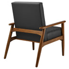 Jensen Vegan Leather Accent Chair by Modway