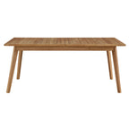 Vienna Outdoor Patio Teak Wood Extendable Dining Table by Modway