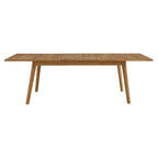 Vienna Outdoor Patio Teak Wood Extendable Dining Table by Modway
