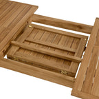 Vienna Outdoor Patio Teak Wood Extendable Dining Table by Modway