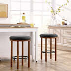 Fable Boucle Fabric Counter Stools Set of 2 by Modway
