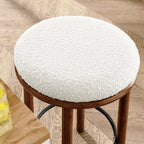 Fable Boucle Fabric Counter Stools Set of 2 by Modway