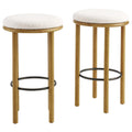 Fable Boucle Fabric Bar Stools Set of 2 by Modway