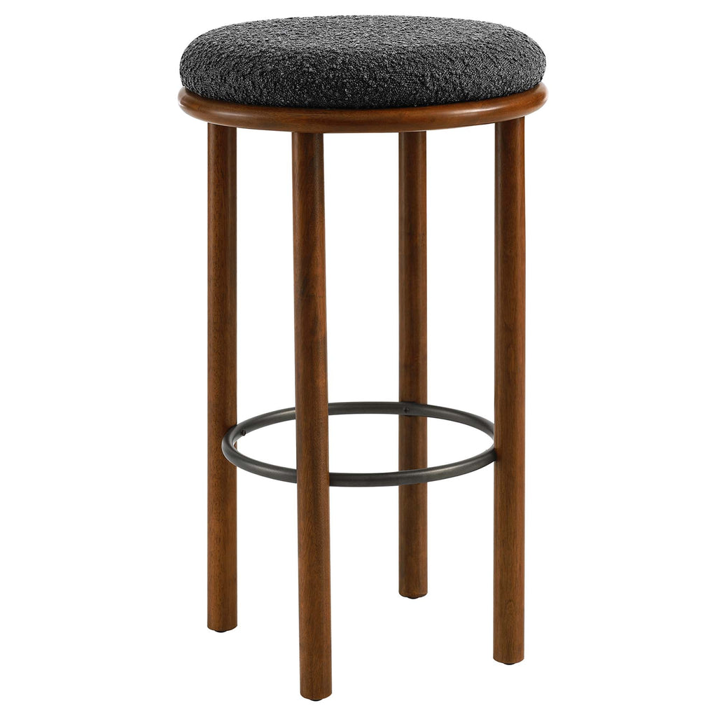 Fable Boucle Fabric Bar Stools Set of 2 by Modway