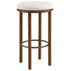 Fable Boucle Fabric Bar Stools Set of 2 by Modway