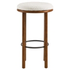 Fable Boucle Fabric Bar Stools Set of 2 by Modway