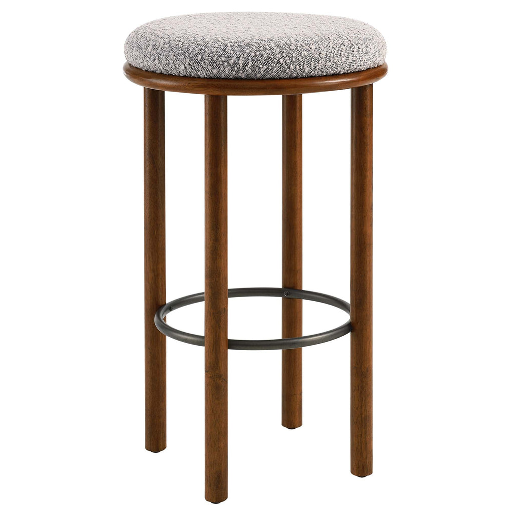 Fable Boucle Fabric Bar Stools Set of 2 by Modway