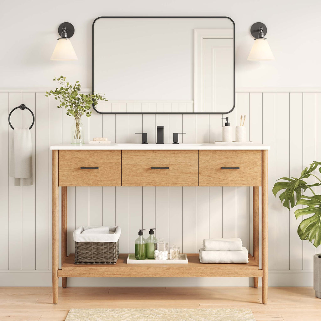 Zaire Single Sink Bathroom Vanity by Modway