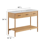 Zaire Single Sink Bathroom Vanity by Modway