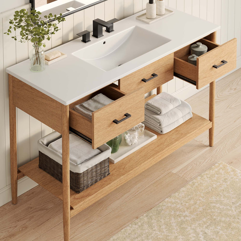 Zaire Single Sink Bathroom Vanity by Modway