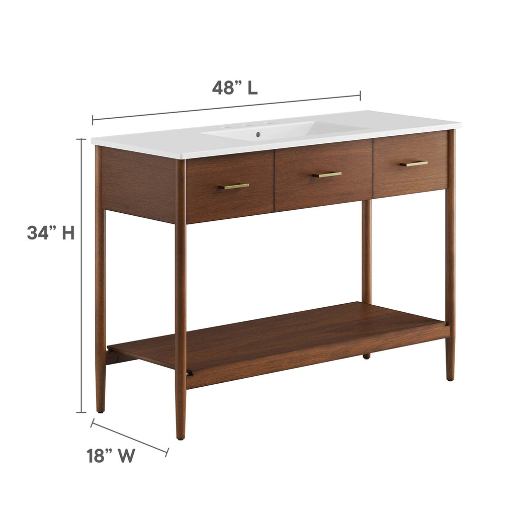 Zaire Single Sink Bathroom Vanity by Modway