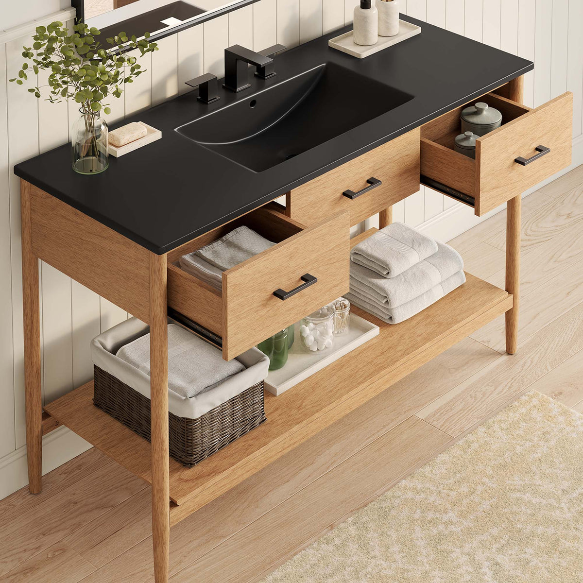 Zaire Single Sink Bathroom Vanity by Modway