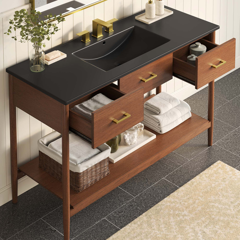 Zaire Single Sink Bathroom Vanity by Modway